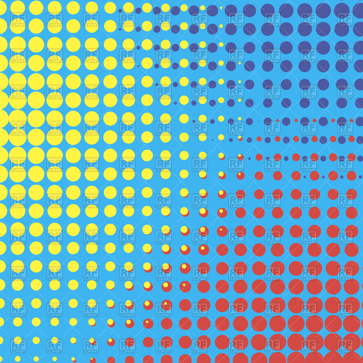 1200x1200 Colored Dotted Halftone Background Vector Image Of Backgrounds