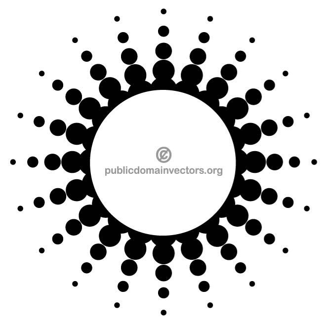 660x660 Halftone Circle Vector Element