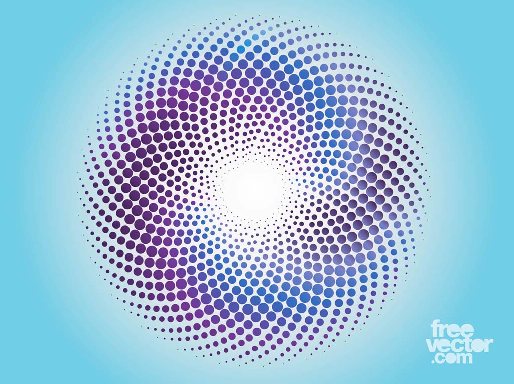 1024x765 Halftone Circle Vector Art Graphics