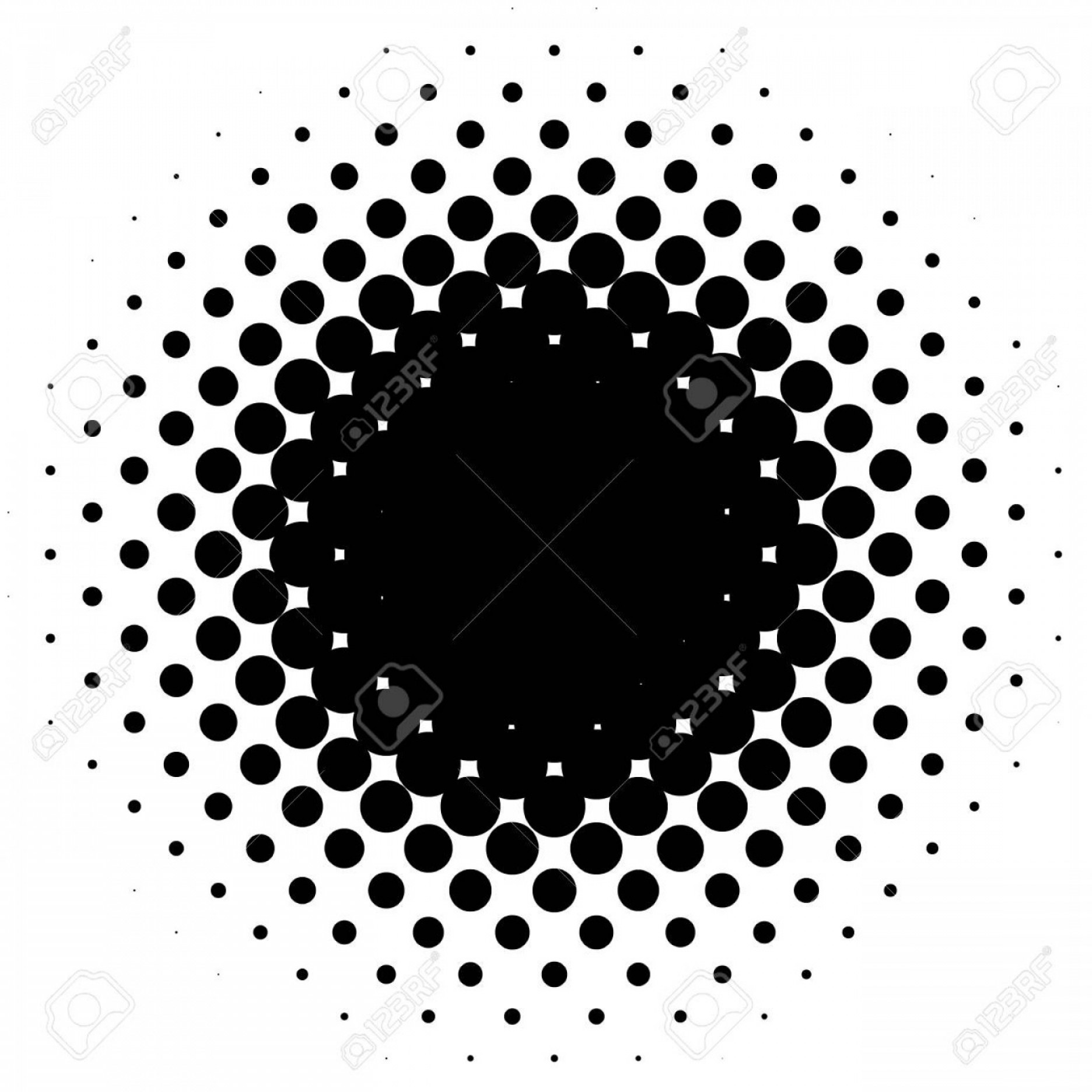 1872x1872 Photostock Vector Halftone Element Circular Halftone Pattern