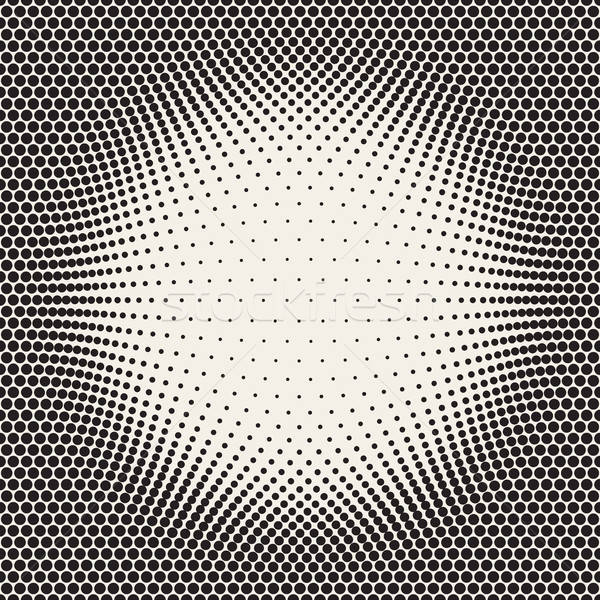 600x600 Vector Seamless Halftone Circles Bloat Pattern Vector Illustration