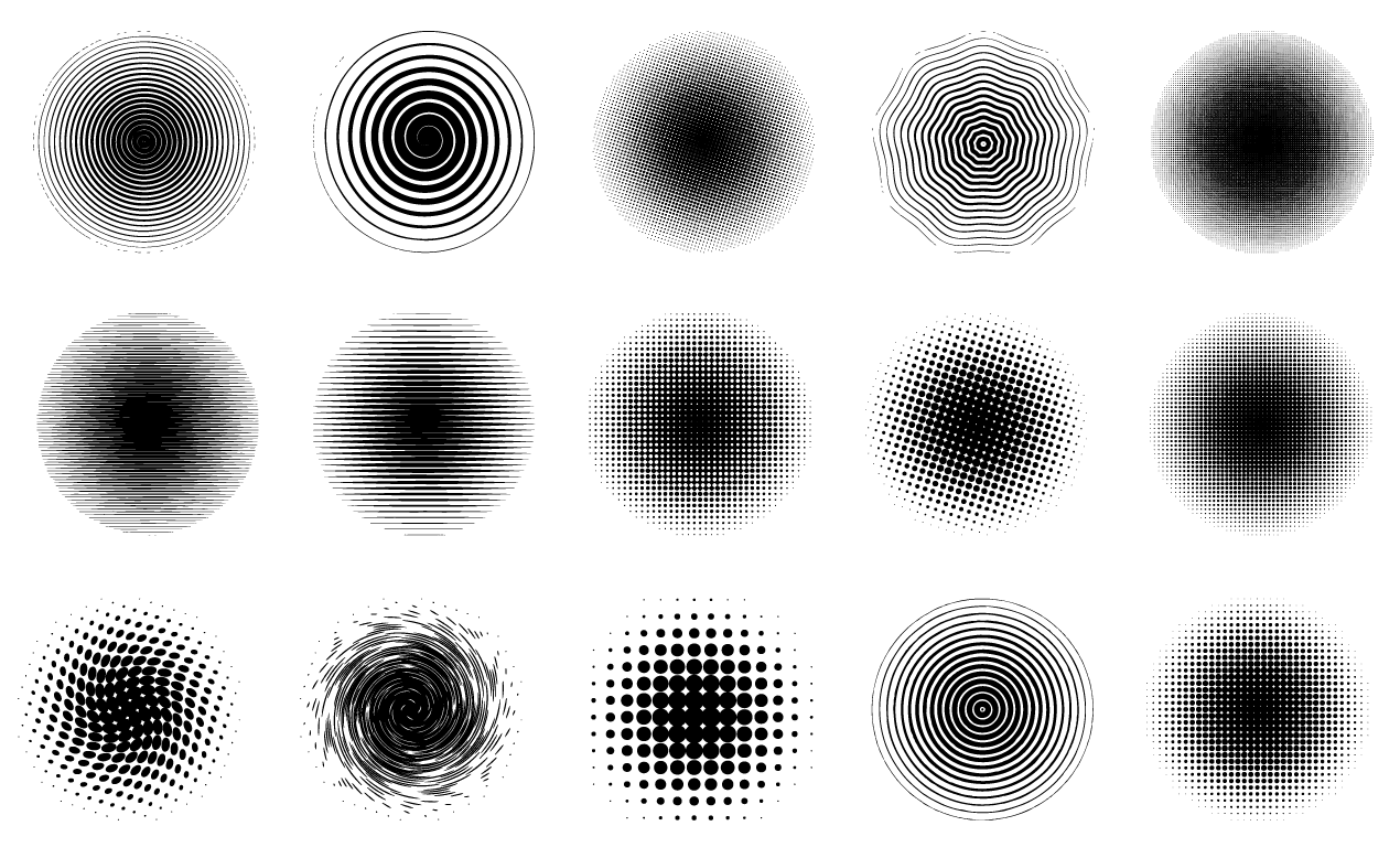1270x778 Adobe Illustrator Halftone Circles Vector Pack