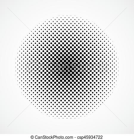 450x470 Black Abstract Halftone Circle Vector Illustration Black
