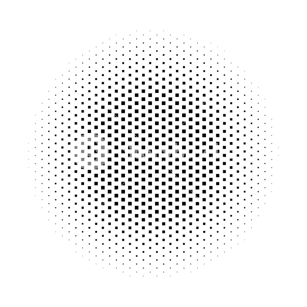 1000x1000 Abstract Halftone Gradient Background Circle Of Squares