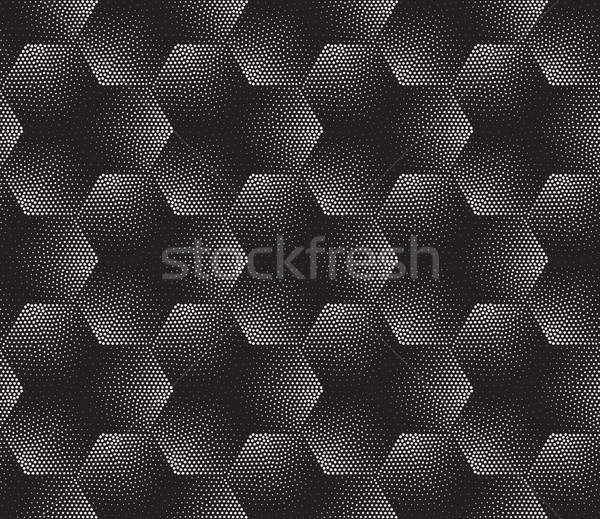 600x519 Vector Seamless Black And White Stippling Halftone Gradient