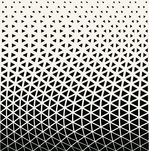 600x605 Black And White Art Pattern Halftone Vector Free Download