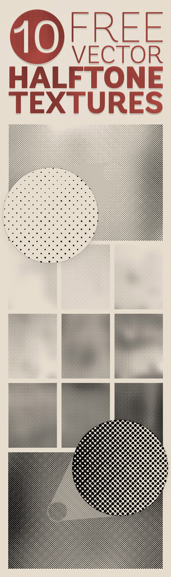Halftone Texture Vector