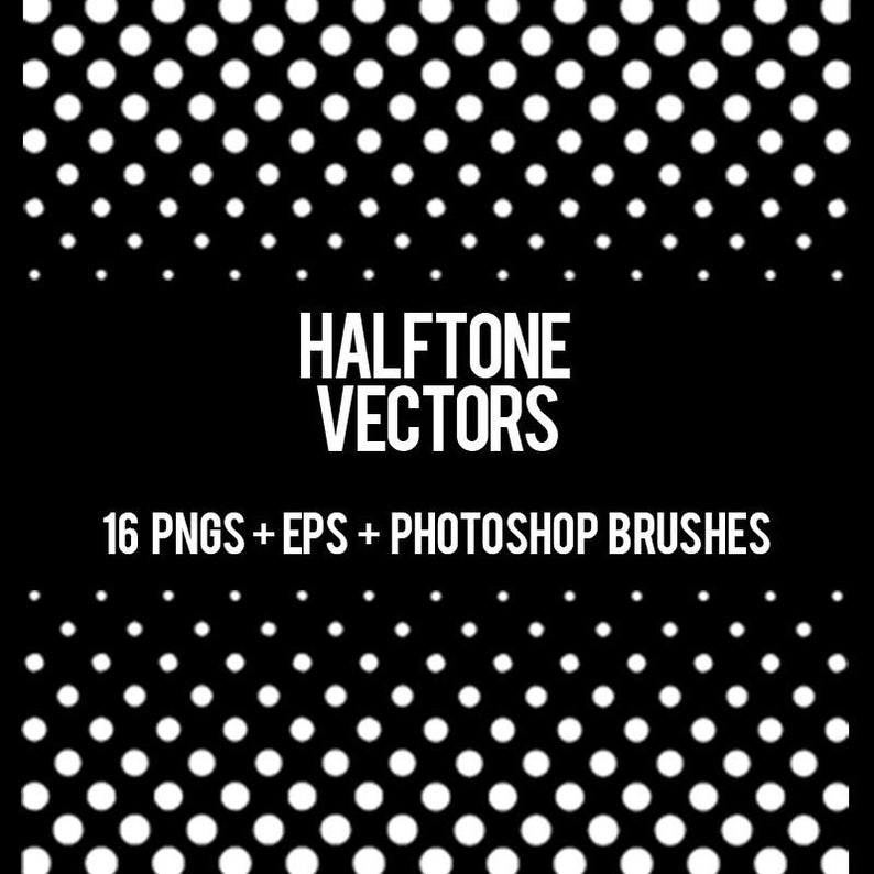 794x794 Halftones Halftone Texture Vector Clipart Illustration Etsy