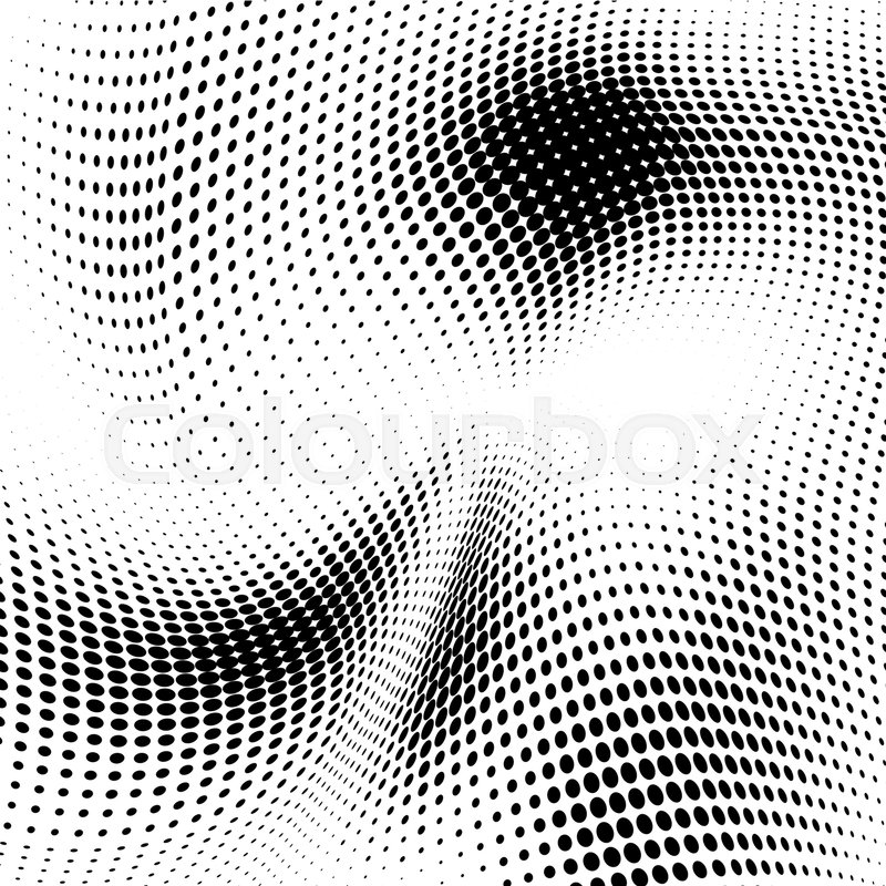 800x800 Abstract Wavy Black And White Halftone Stock Vector Colourbox