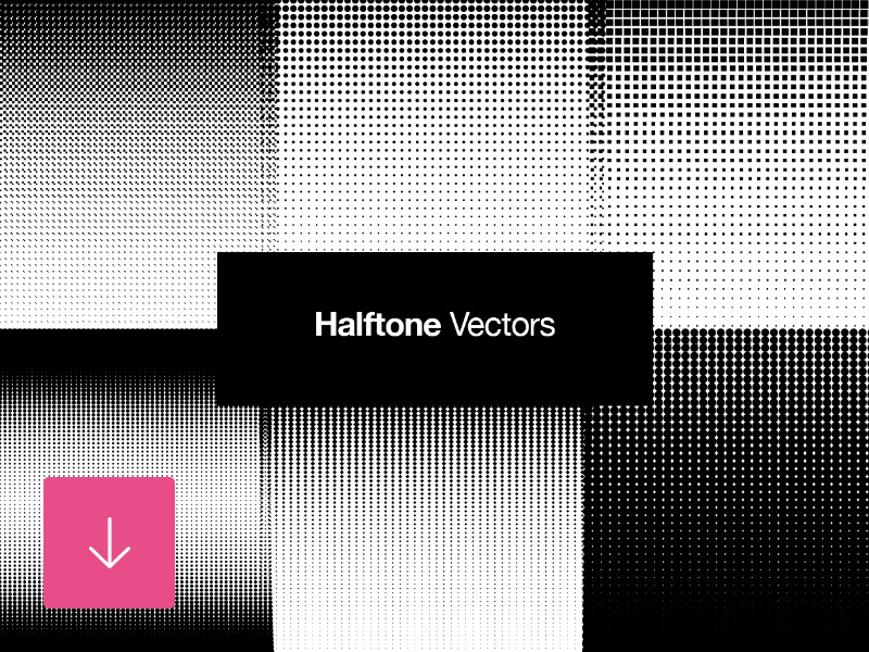 800x600 Free Set Of Halftone Vector Retro Patterns