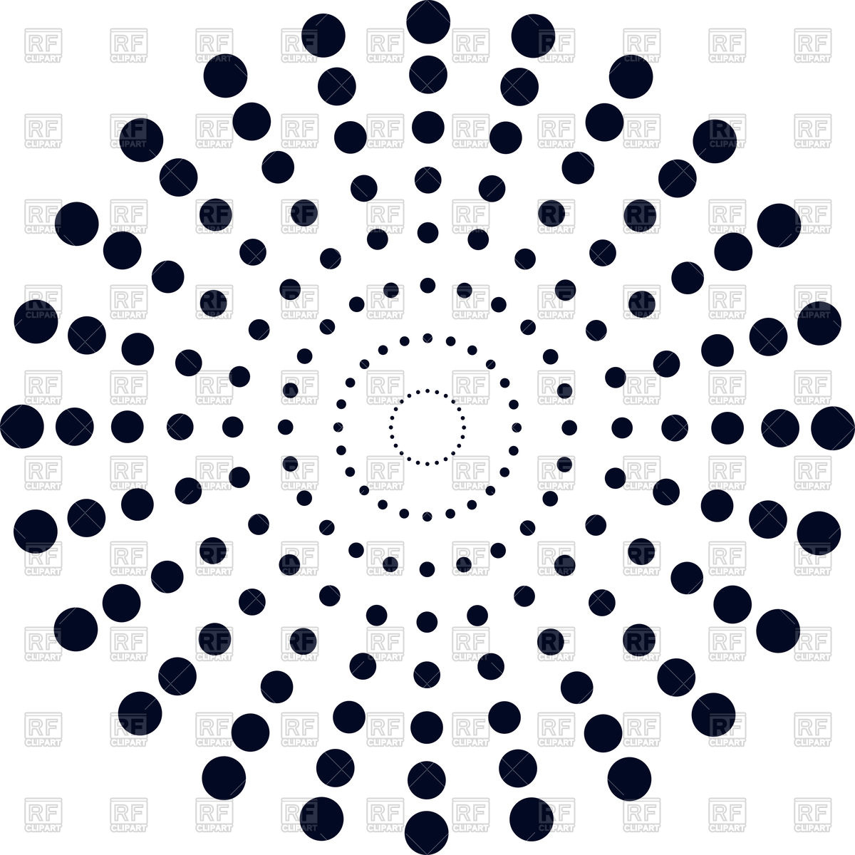 1200x1200 Halftone Radial Pattern Vector Image Of Backgrounds, Textures