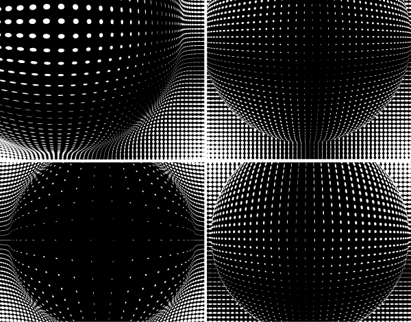 600x470 Free Halftone Vector Background