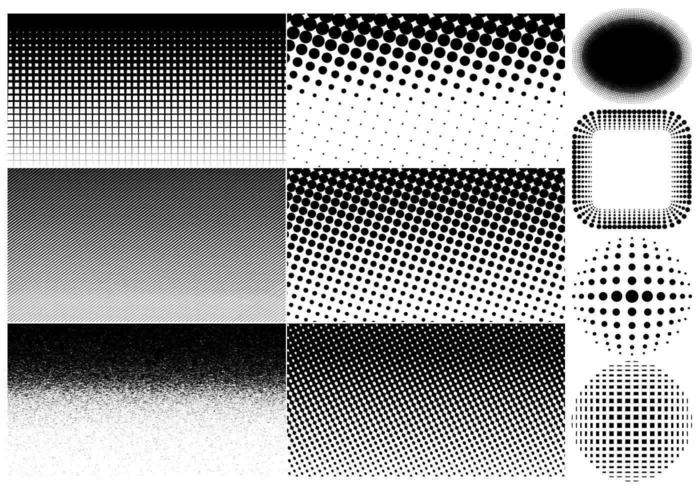 700x490 Halftone Gradient Photoshop Brushes