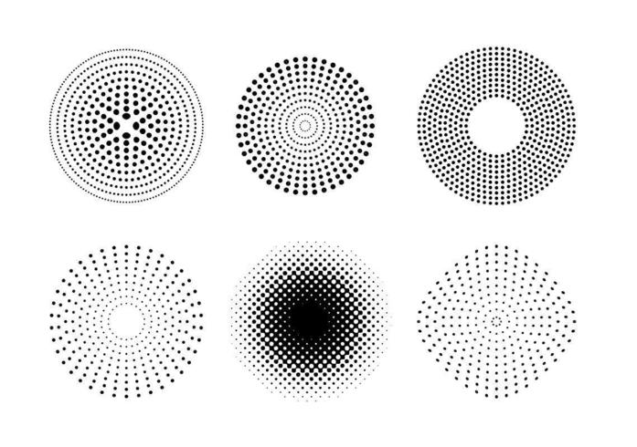 697x490 Vector Dots And Halftone Pattern