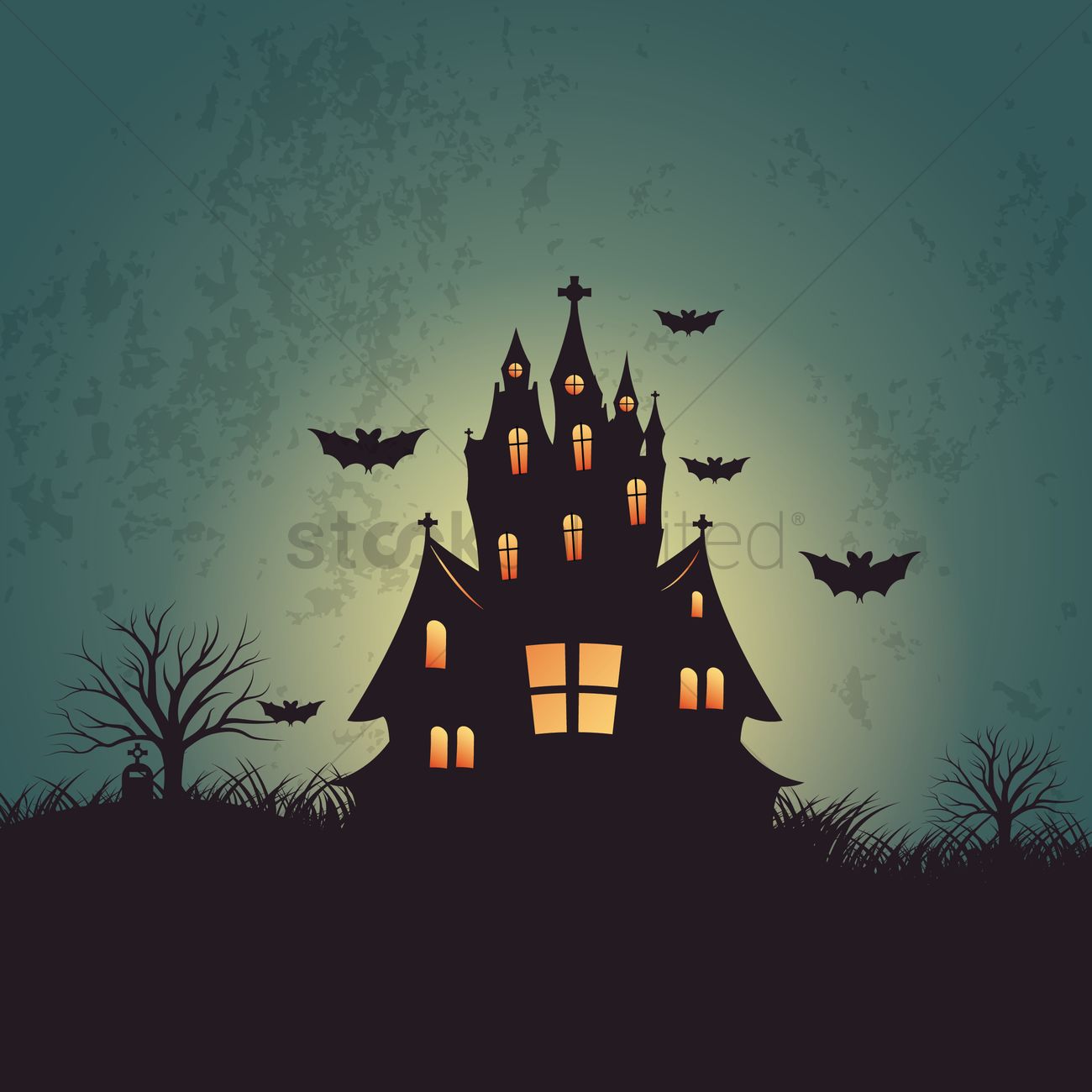 Halloween Background Vector Image 1300x1300 Halloween Background Vector Image