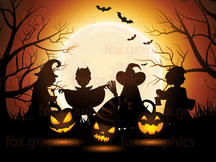 Halloween Background Vector 720x540 Halloween Background Vector