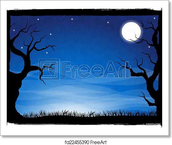 Free Art Print Of Spooky Halloween Background Vector Illustration 560x470 Free Art Print Of Spooky Halloween Background Vector Illustration
