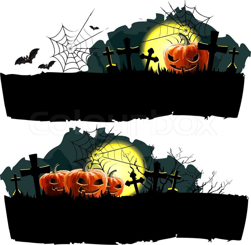 Halloween Vector Banner Set Stock Vector Colourbox 800x780 Halloween Vector Banner Set Stock Vector Colourbox
