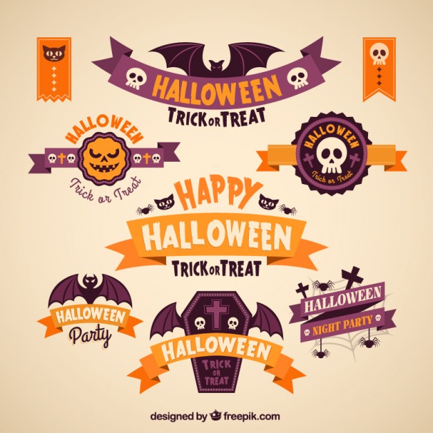 Happy Halloween Banners Collection Vector Premium Download 626x626 Happy Halloween Banners Collection Vector Premium Download