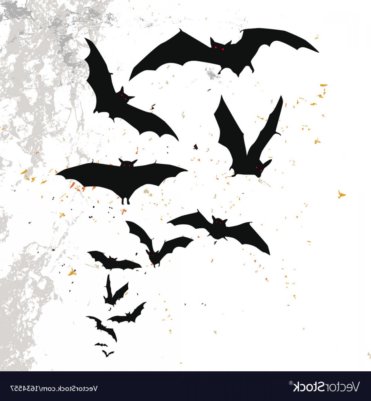 1200x1296 Halloween Background With Flying Bats Vector Soidergi