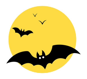 300x275 Halloween Bat Vector Graphic Royalty Free Stock Image