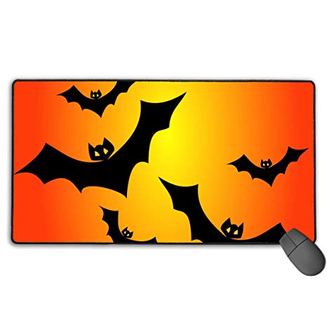 466x466 Extended Gaming Mouse Pad Halloween Bats Vector