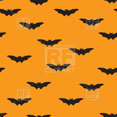 400x400 Halloween Seamless Pattern With Bats Vector Image Of Backgrounds