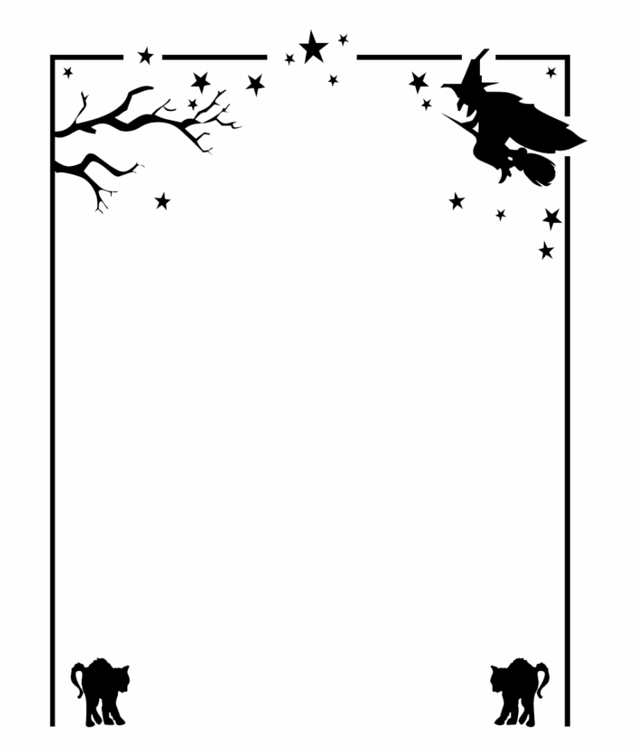 Halloween Border Vector Free Png Download Image 920x1088 Halloween Border Vector Free Png Download Image