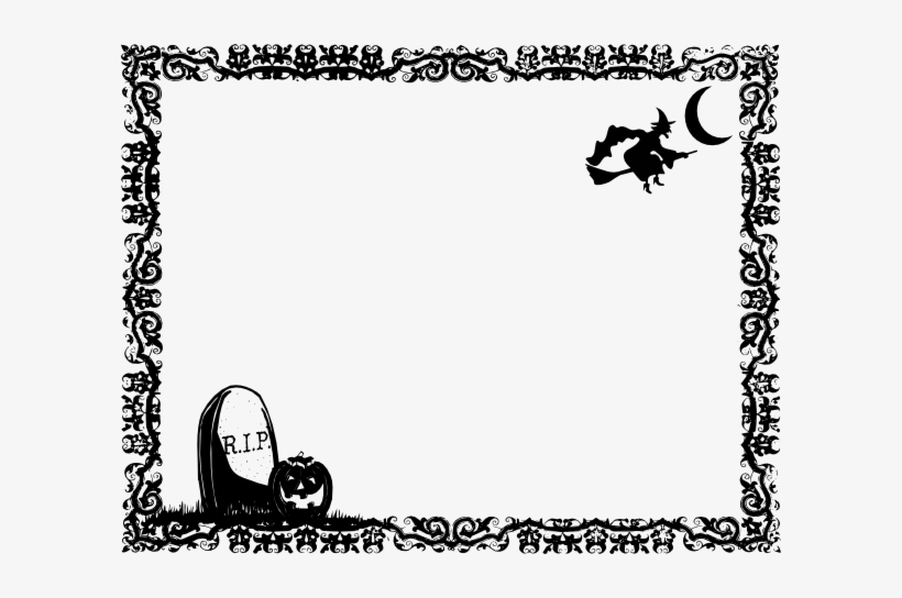 Halloween Border Vector Free Png Image With Transparent 820x544 Halloween Border Vector Free Png Image With Transparent