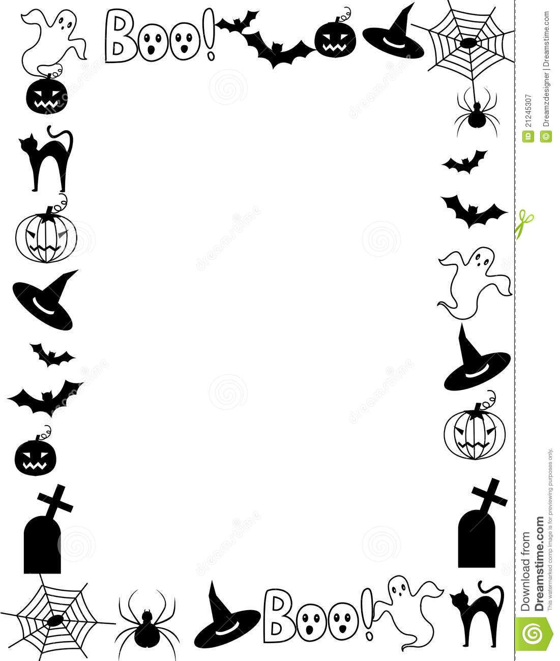 Halloween Frame Border 1101x1300 Halloween Frame Border