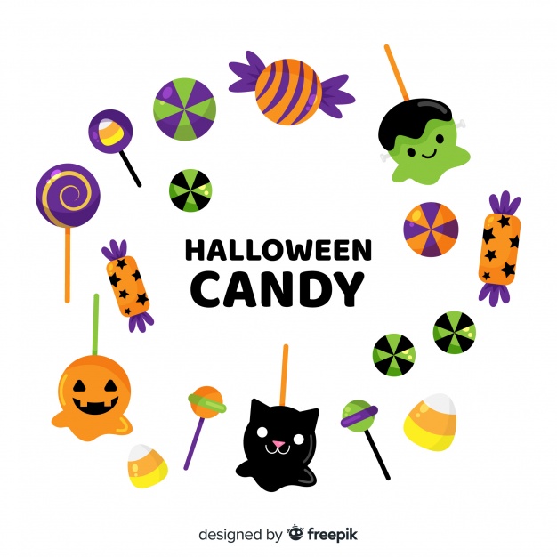 Lovely Hand Drawn Halloween Candy Collection Vector Free Download 626x626 Lovely Hand Drawn Halloween Candy Collection Vector Free Download