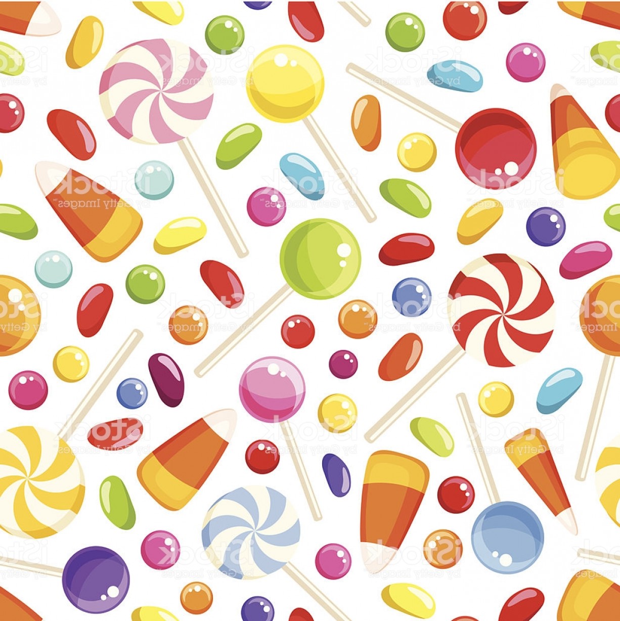 Seamless Background With Halloween Candies Vector Illustration Gm 1226x1228 Seamless Background With Halloween Candies Vector Illustration Gm