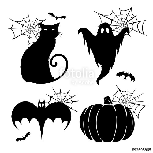 500x500 Halloween Graphics Silhouetted Vector Halloween Graphics