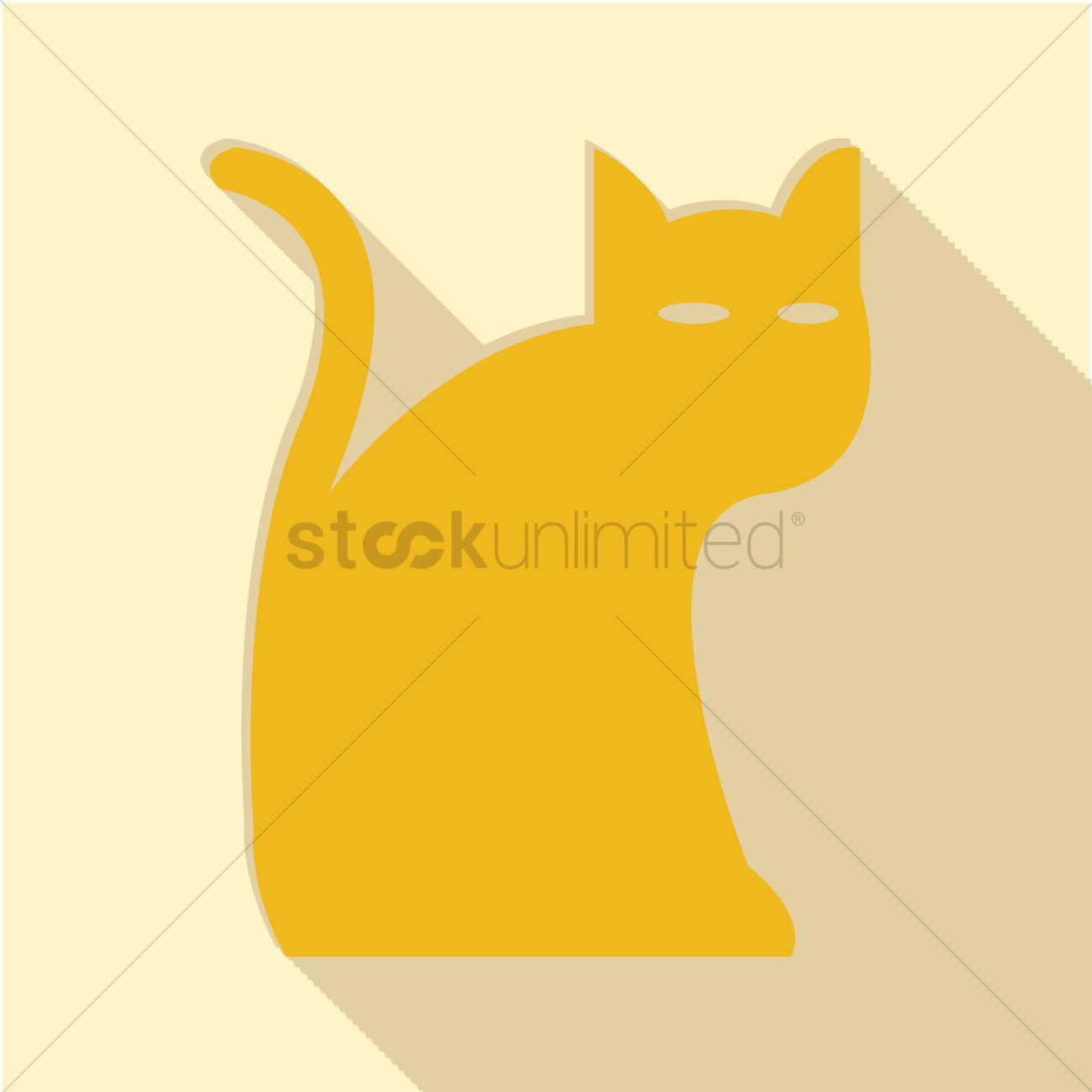 1300x1300 Halloween Cat Vector Image