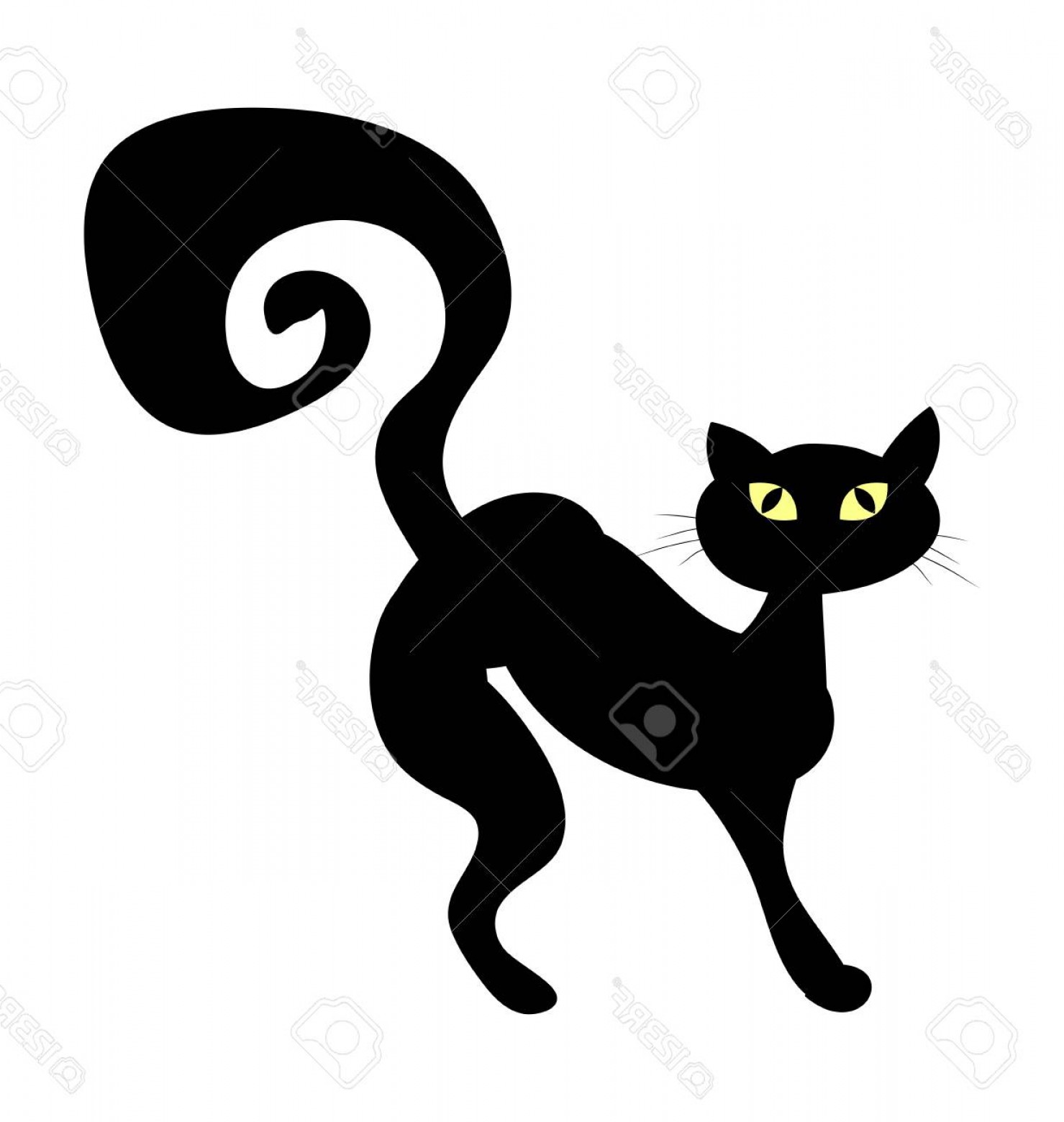 1479x1560 Photostock Vector Halloween Creepy Scary Witches Cat Vector Symbol