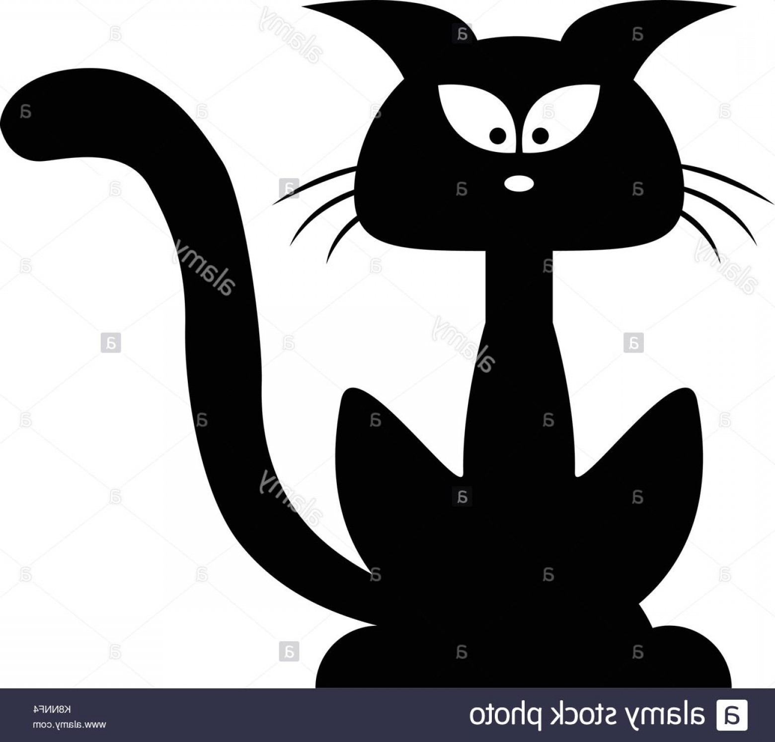 1560x1494 Stock Image Halloween Black Cat Vector Silhouette Cartoon Clipart
