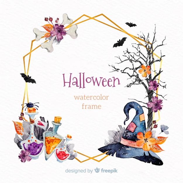 Halloween Frame Vector at Vectorified.com | Collection of Halloween ...