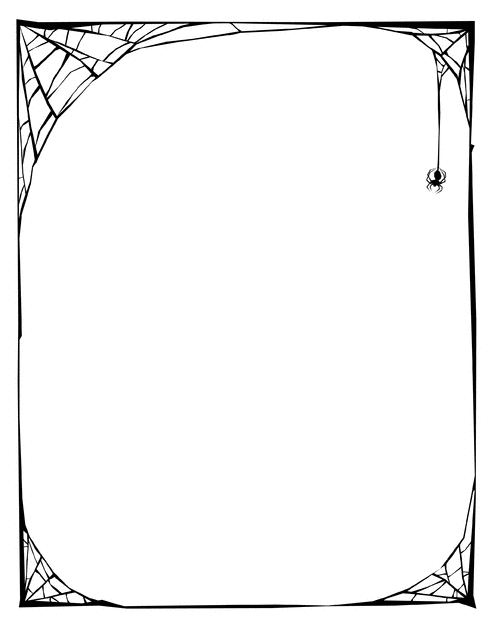 494x640 Halloween Picture Frame Clipart
