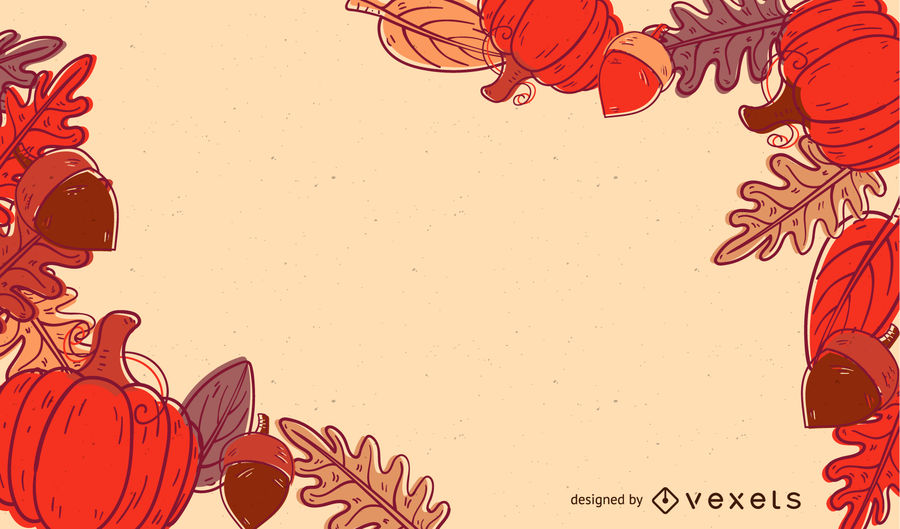 900x529 Halloween Pumpkin Corner Frame