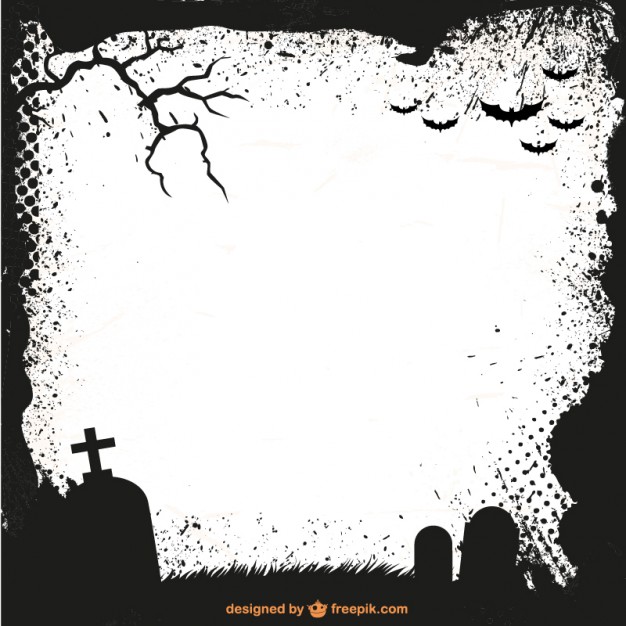626x626 Halloween Frame Silhouette Vector Free Download