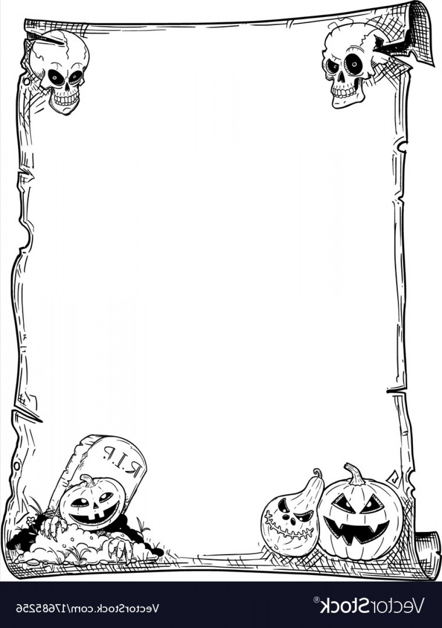 913x1296 Horror Frame Vector Png Hoodamathrun