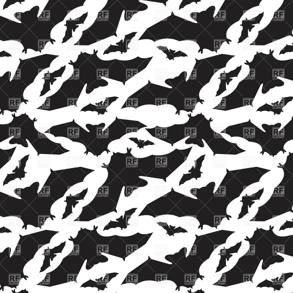 Abstract Halloween Pattern With Black Silhouettes Of Bats On White 1200x1200 Abstract Halloween Pattern With Black Silhouettes Of Bats On White