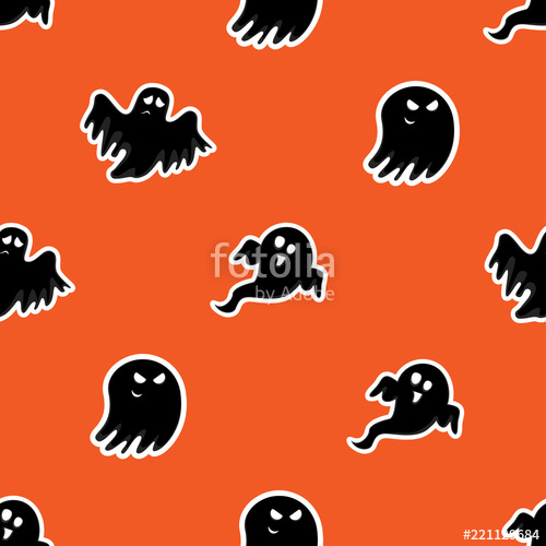 Abstract Seamless Halloween Ghost Pattern For Girls Or Boys 500x500 Abstract Seamless Halloween Ghost Pattern For Girls Or Boys