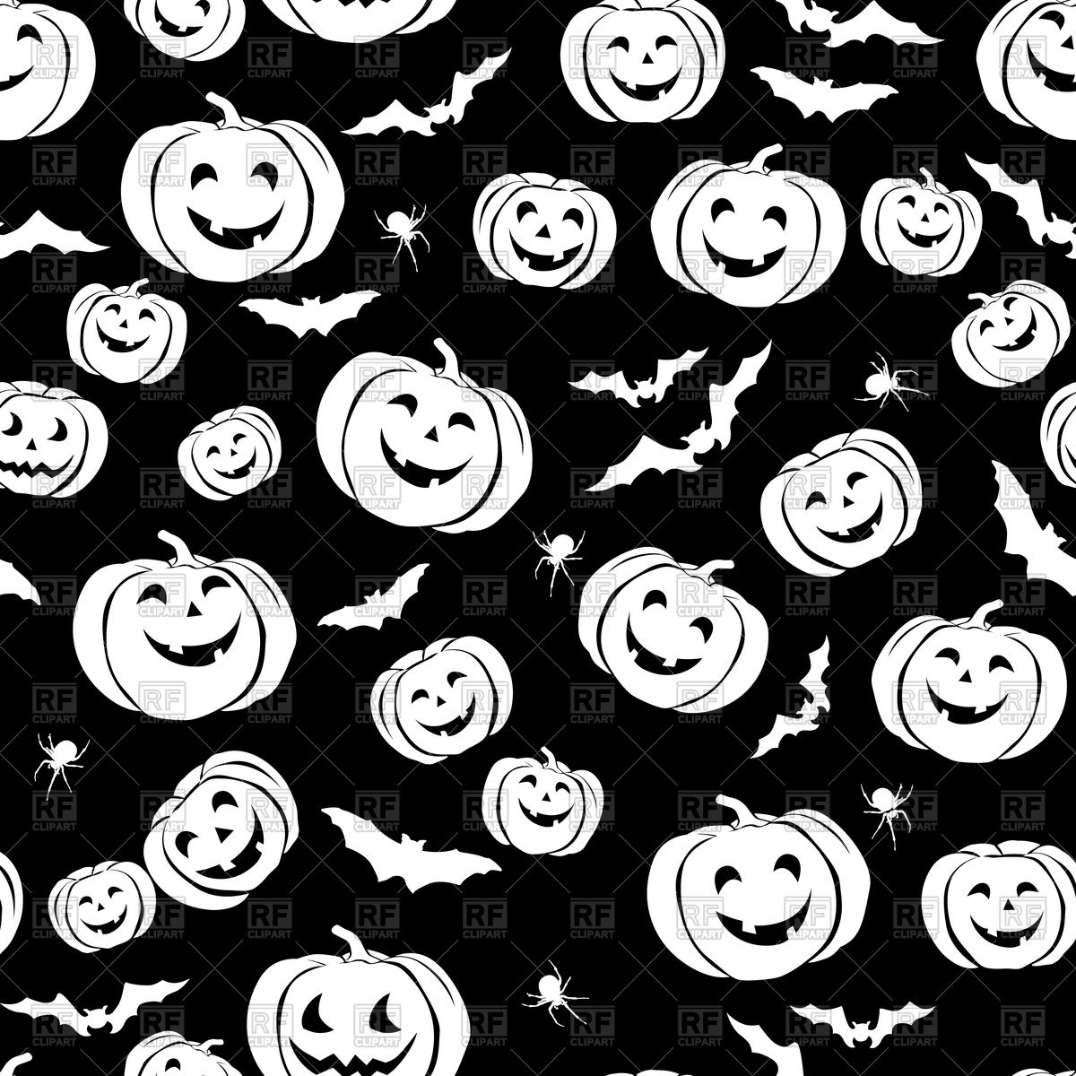Happy Halloween Seamless Pattern Vector Image Of Backgrounds 1200x1200 Happy Halloween Seamless Pattern Vector Image Of Backgrounds