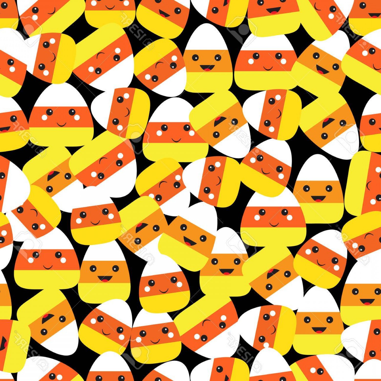 Photostock Vector Halloween Seamless Pattern With Candy Corns 1560x1560 Photostock Vector Halloween Seamless Pattern With Candy Corns