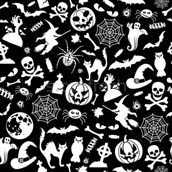 Seamless Halloween Pattern Vector Illustration Oleksii Telnov 600x600 Seamless Halloween Pattern Vector Illustration Oleksii Telnov