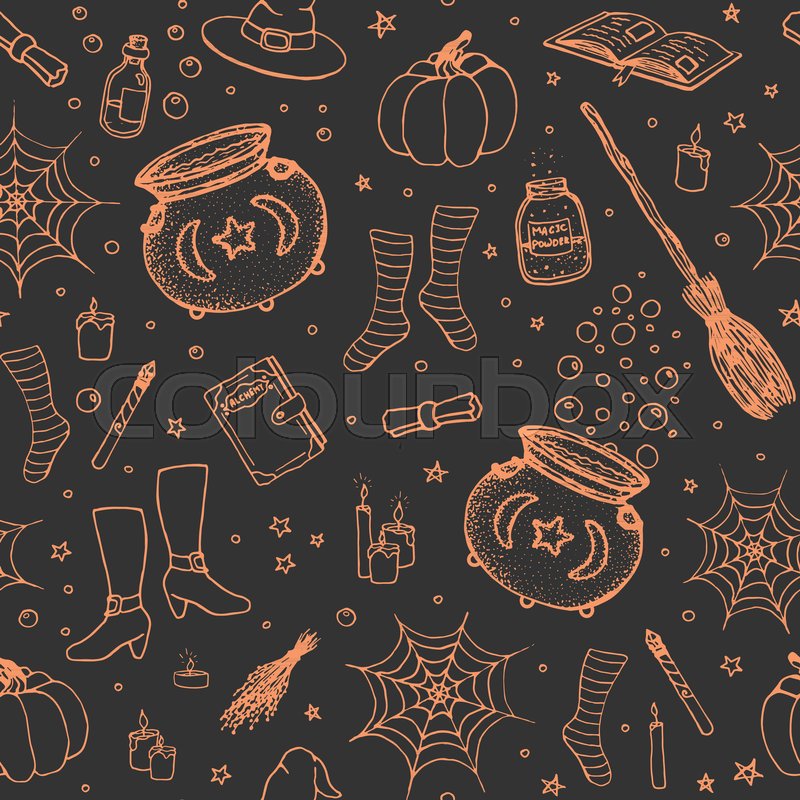 Vector Halloween Pattern With Hand Stock Vector Colourbox 800x800 Vector Halloween Pattern With Hand Stock Vector Colourbox