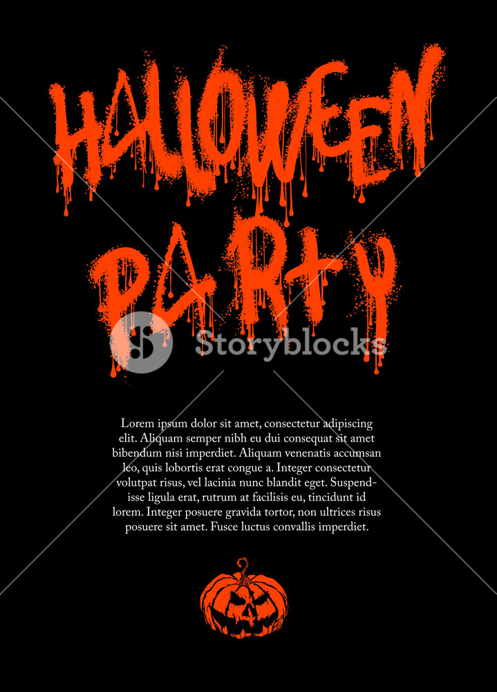 719x1000 Halloween Poster Vector Template Royalty Free Stock Image
