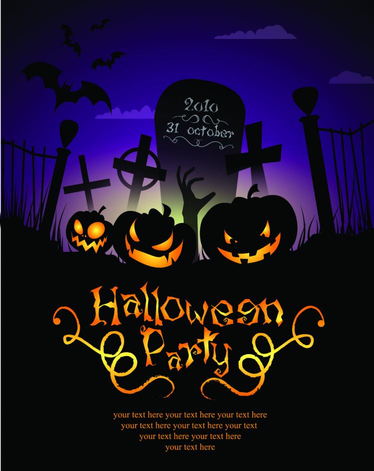 750x943 Halloween Posters Beautiful Background