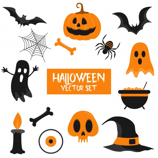 626x626 Halloween Vector Set Vector Premium Download